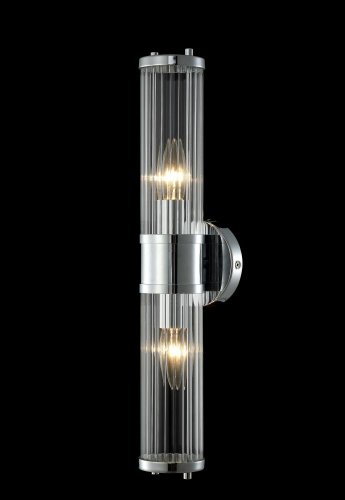 Бра SANCHO AP2 CHROME Crystal Lux прозрачный на 2 лампы, основание хром в стиле классический  фото 2